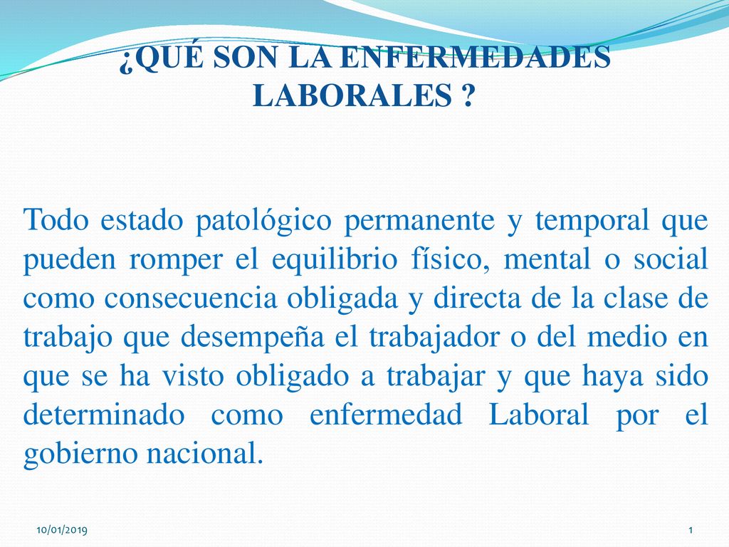 que son las enfermedades laborales